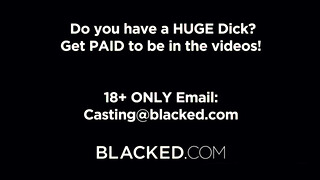 Blacked - Blake Blossom élvezi a méretes csoki dákót
