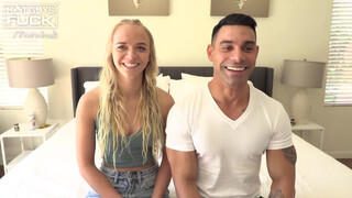Világos Szőke hölgyemény és az izmos srác - Hot Guys Fuck