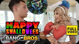 BANGBROS Hálózat Szexy Milfje Vadul Cumizza Mostohafia Nagy Farkát Halloween Előtt